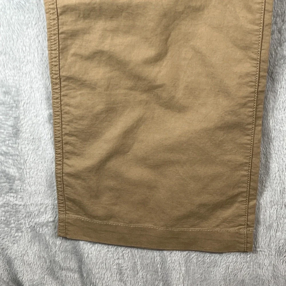 Banana Republic Mens 36x30 Linen Cotton Pants Khaki Straight Casual NWOT Pockets